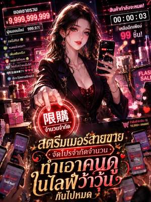 ปก สตรีมเมอร์สายขายจัดโปรจำกัดจำนวน ทำเอาคนดูในไลฟ์ว้าวุ่นกันไปหมด